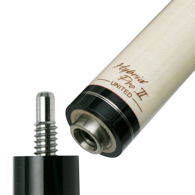 mezz美兹台球杆前节wx700木牙接口混二前肢铁牙枫木美式中式黑八