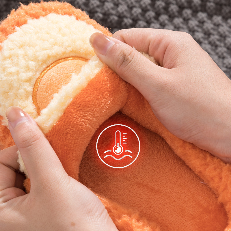 半包跟棉拖鞋女秋冬季室内家用情侣厚底J防滑毛绒可爱棉托鞋男冬