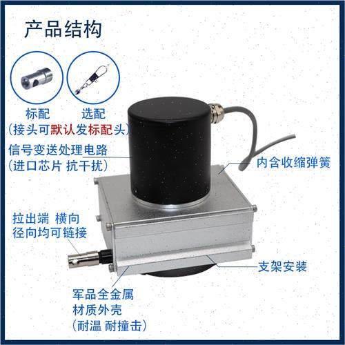 新品WPS拉绳拉线位移传感器高精度MEPS-M拉线编码器防水拉绳电子