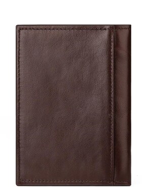 Genuine Leather Passport Cover ID Business Card Holder Trav