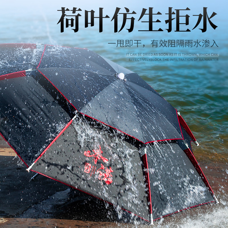 现货本诺钓鱼伞万向大钓伞钓鱼专用防暴雨K遮阳野钓三折叠太阳伞