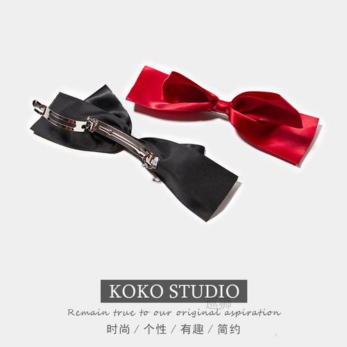 Chen Xiaoku with the bow hair clip red cute girl three-dimen