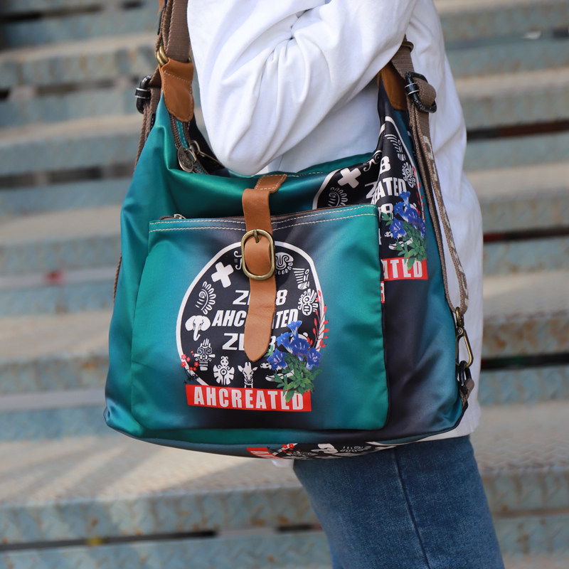 牛津布印花大容量女包韩版个性潮流单肩斜挎包多功能大托特双肩包,箱包皮具/热销女包/男包,托特包,淘宝优惠券,粉丝福利购,淘宝优惠卷