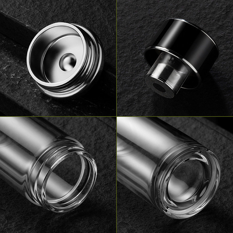 简约个性茶水分离玻璃杯男女双层喝水杯子耐高温泡茶杯过虑网水杯,餐饮具,玻璃杯,淘宝优惠券,粉丝福利购,淘宝优惠卷