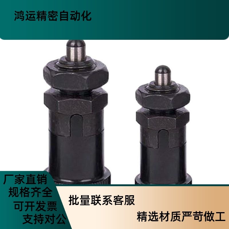 短螺纹自锁型细牙旋钮柱塞PXRAN/PXRKN12/16分S度定位锁紧弹簧柱