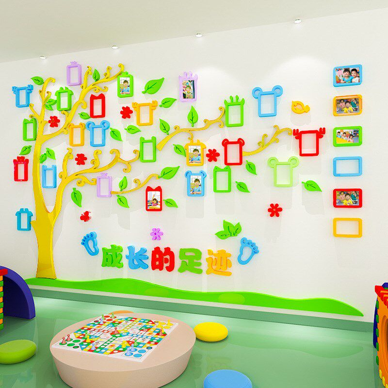 M68款3相框树幼儿园墙面装饰成长照片墙环境布置照片树,家居饰品,文化墙贴,淘宝优惠券,粉丝福利购,淘宝优惠卷