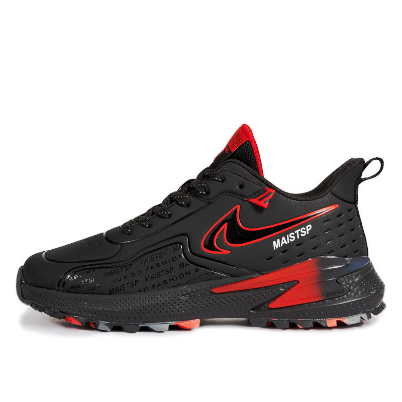 新款男鞋黑色皮面防水运动鞋秋冬季软底防滑防臭休闲旅游跑步鞋子,流行男鞋,时尚休闲鞋,淘宝优惠券,粉丝福利购,淘宝优惠卷