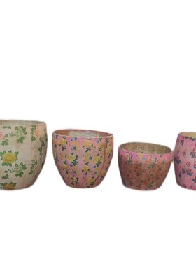 怀旧纯手工米缸纸翁子民俗老物件农村家用纸缸复古田园风摆件道具