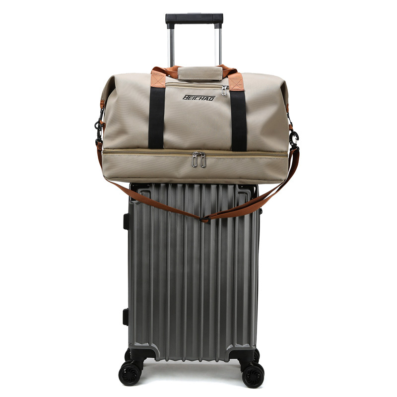 帆布旅行包短途出差手提大容量行李收纳袋男运动健身包轻便携防水,箱包皮具/热销女包/男包,旅行袋,淘宝优惠券,粉丝福利购,淘宝优惠卷