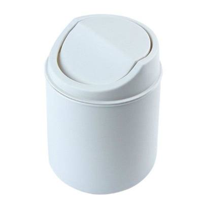 速发Countertop Mini Trash Can Swing Lid Removable Cover Tabl