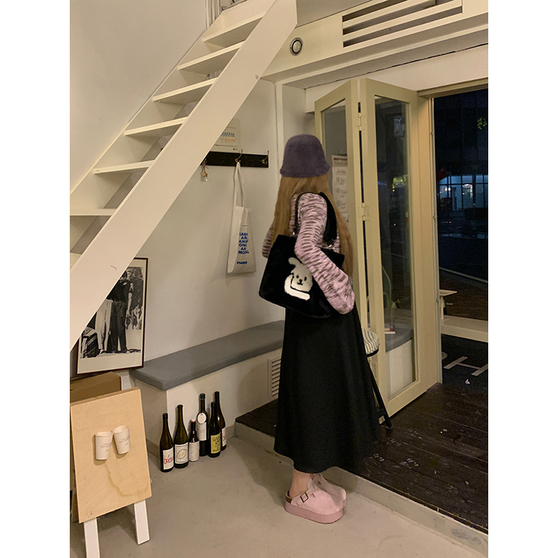 安妮不火 温柔风气质休闲时尚套装女2023秋季吊带撞色洋装外套