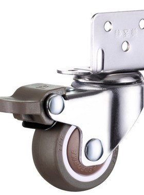 4pcs  Casters Wheels Soft Rubber Swivel Caster Quite Roller