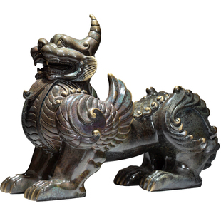 纯铜獬豸摆件正义神兽法律文创礼品律所律师办公室公司开业礼品