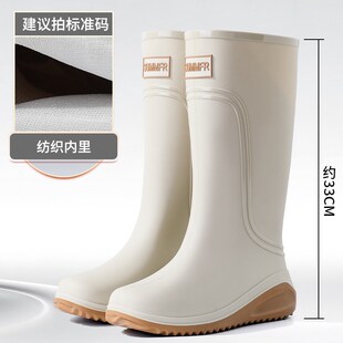 2024新款加厚雨鞋男款橡胶厚款G高中低长筒雨靴厨师防水鞋