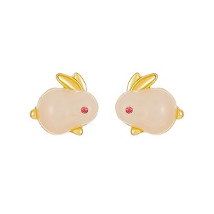 National female rabbit earrings jade fashion 推荐 perso style