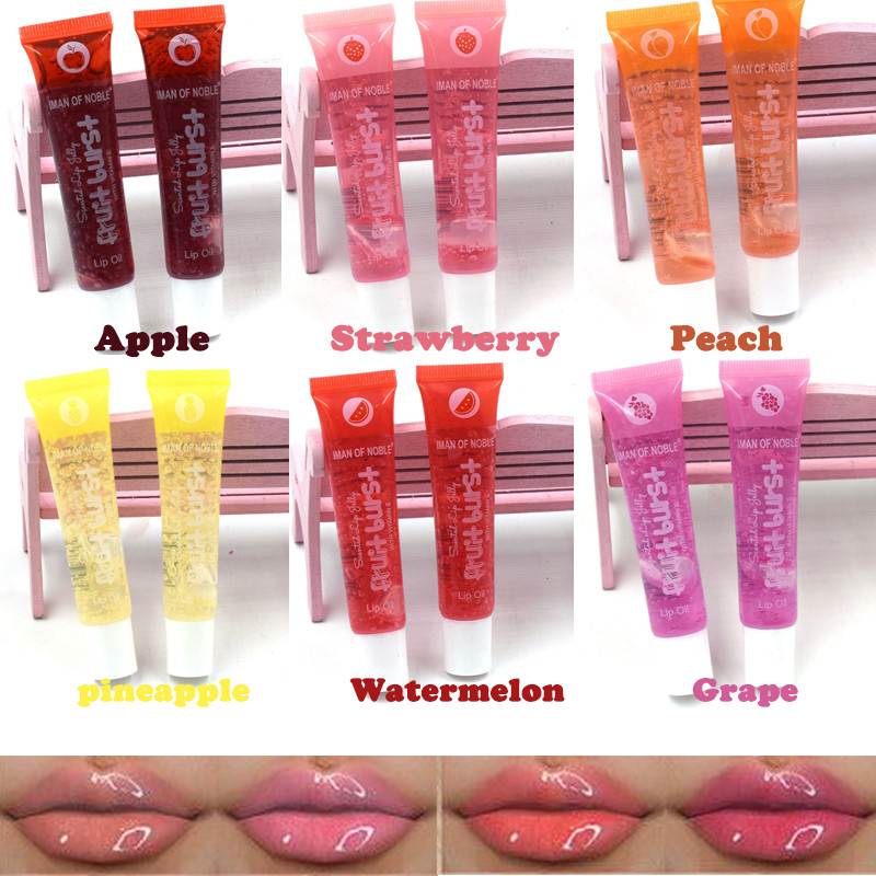 速发18ml Fruit Burst Scented Transparent Lip Oil Moisturizin