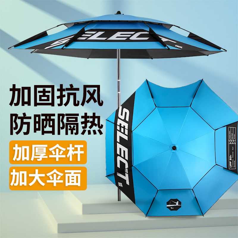 钓鱼伞户外专用雨伞2024新款防雨晒大钓伞新型拐杖遮阳伞