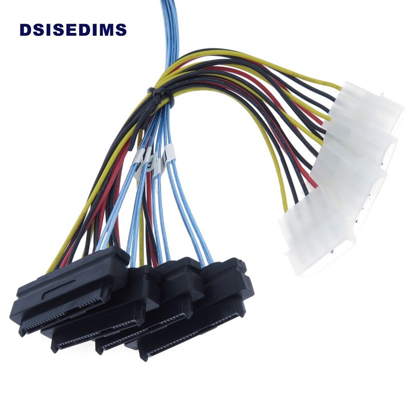 Internal Mini SAS 4i SFF-8087 36 Pin to SAS 4x SFF-8482 29Pi