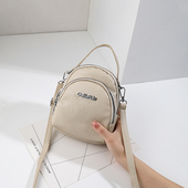 手机包迷你小包斜挎女2025新款 休闲高级感手提包软皮多层单肩包包