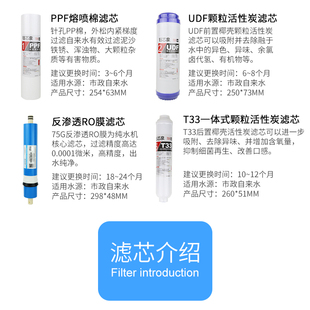 家用直饮净水器反渗芯纯水机通用芯O透零配件五级滤滤套