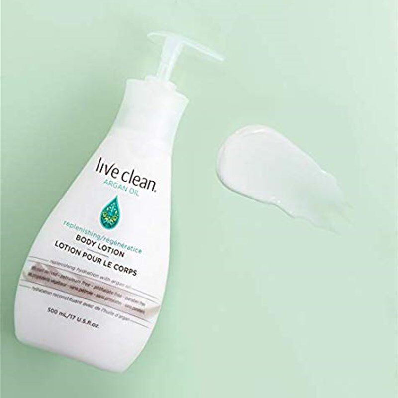 速发live clean argan oil replenishing body lotion  17 oz. ea