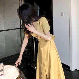 高级感连衣裙子超仙女森系气质女神范衣服 冷淡风女装 2025新款 夏季