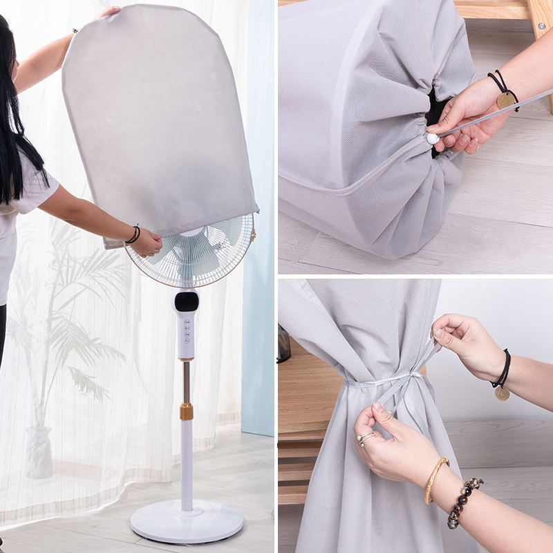 布艺风扇罩防尘罩子落地台式电风扇套家用收纳圆形全包.保护套防