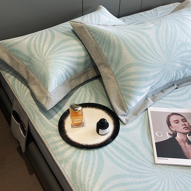 冰丝席三件套床笠款1.5m1y.8米空调凉席可机洗水洗夏季软席子,床上用品,冰丝席,淘宝优惠券,粉丝福利购,淘宝优惠卷