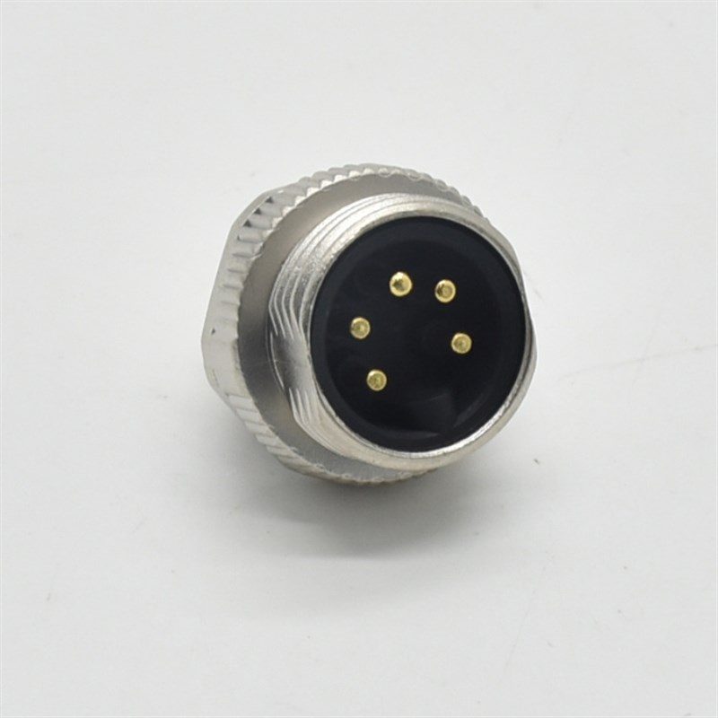 5芯NMEA2000防水航空插头线缆接头7 / 8-16UN 5PIN公母成型连接器