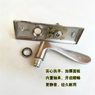 卫生间门锁130mm孔距无钥匙单舌室内房门厕所浴室木门锁具把手款