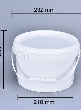 Food Grade 5 liter plastic bucket with handle and Lid Durabl