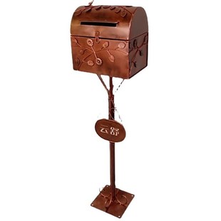 欧式铁艺别墅信报箱邮筒室外防雨收件箱箱道具婚庆邮箱收件箱