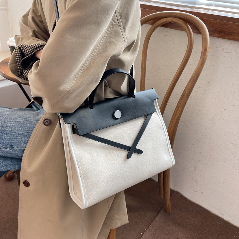 通勤包包大容量女大包2022新款单肩斜挎帆布包高级质感手提包,箱包皮具/热销女包/男包,通用款女包,淘宝优惠券,粉丝福利购,淘宝优惠卷