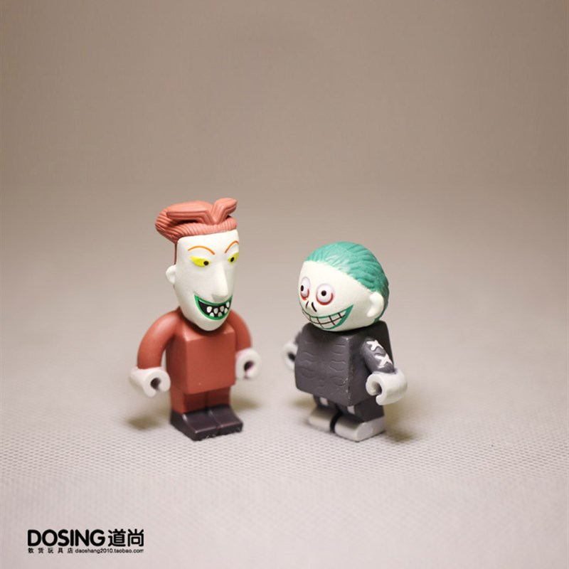 圣诞夜惊魂 杰克 南瓜人 A万圣节 积木人偶模型摆件公仔
