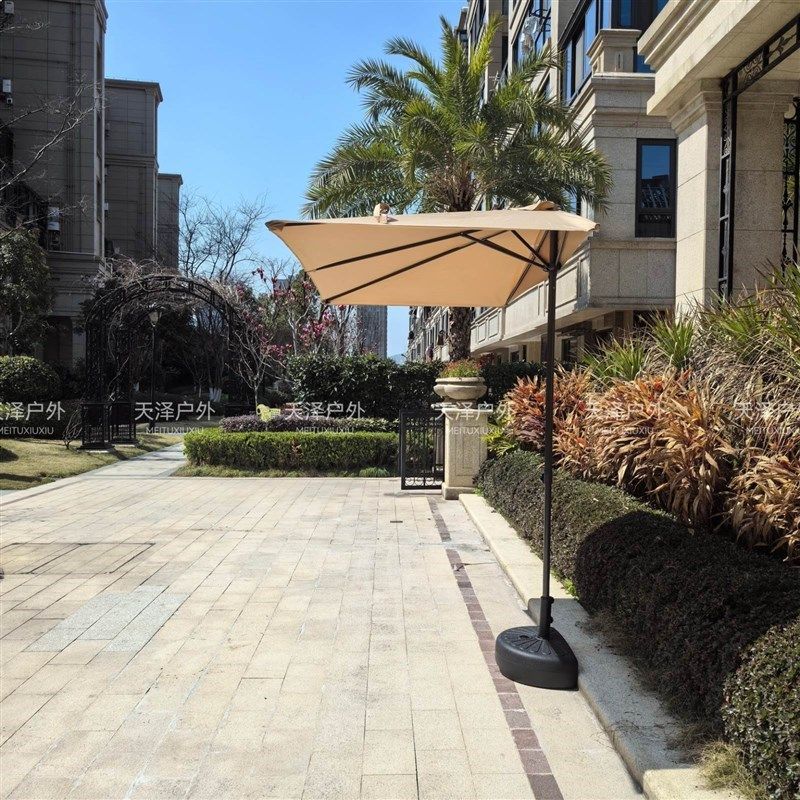 户外靠墙半边伞升降阳台遮阳伞侧边长方形M庭院小伞花园露台太阳,住宅家具,墙壁伞,淘宝优惠券,粉丝福利购,淘宝优惠卷
