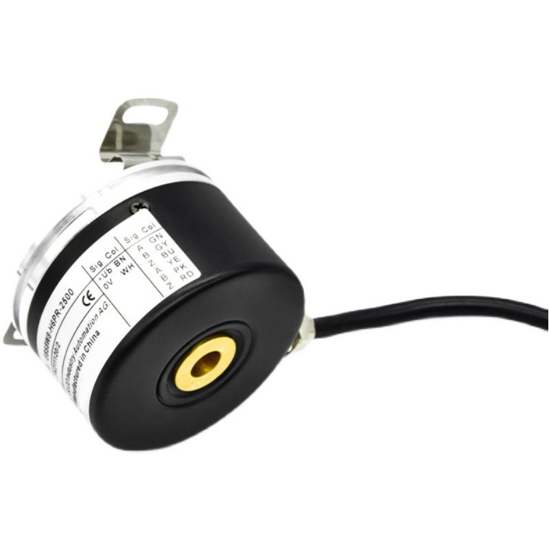 光电增量式宜科型编码器EB58W8-H6PR-2500 1024 1000空心轴盲孔