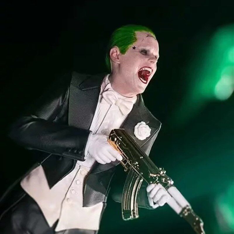 x特遣队 自杀小队 7寸 杰瑞德莱托 小丑 双头雕 手办模型