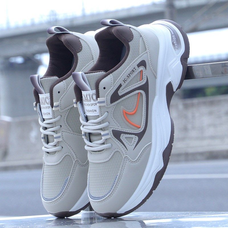 秋冬季男鞋运动鞋2024新款防滑跑步鞋子皮面防水休闲鞋男士旅游鞋,流行男鞋,时尚休闲鞋,淘宝优惠券,粉丝福利购,淘宝优惠卷