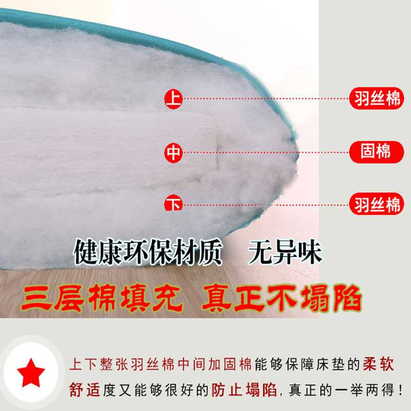 日式加厚榻榻米床垫地垫软u垫子可折叠懒人家用睡垫卧室打地铺神