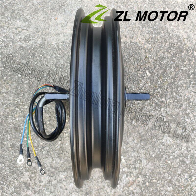 36V48V 14寸 500W改装前驱电机 登山车 摺叠车350w改装碟煞电机