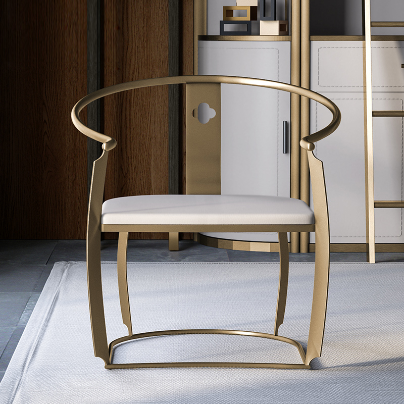 泡茶椅主人位新中式圈椅极简风设计师休闲椅客厅轻奢太师茶桌椅子