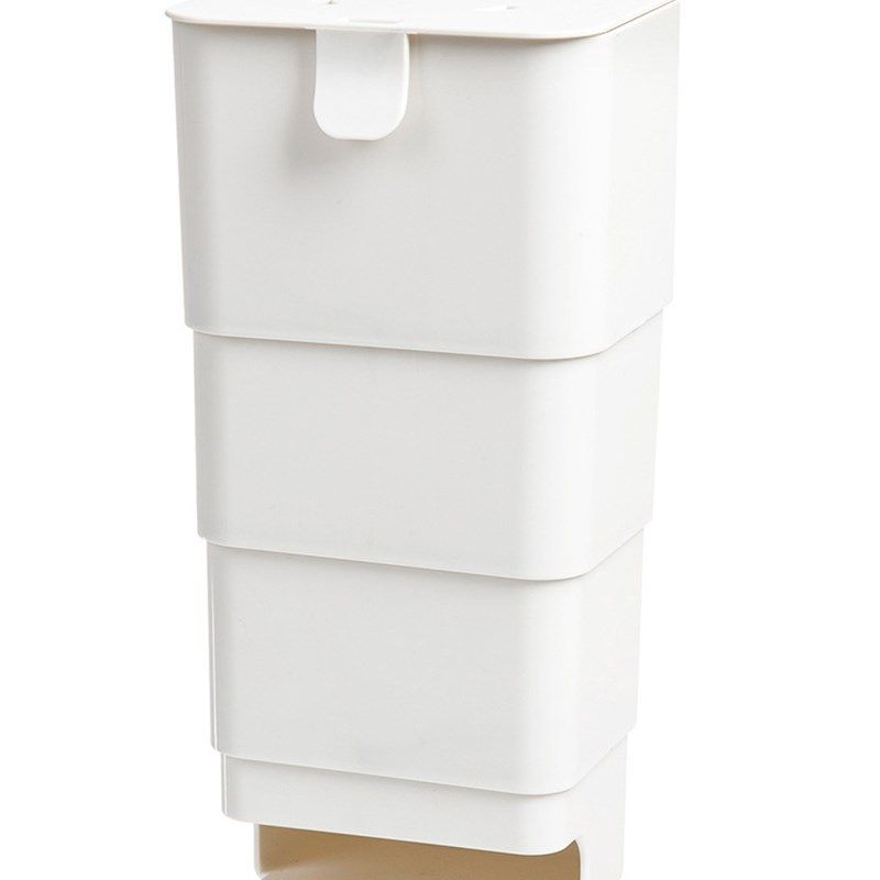 垃圾袋收纳盒可折叠免打孔日式厨房壁挂式可伸缩R塑料袋收纳盒,收纳整理,桌面收纳盒,淘宝优惠券,粉丝福利购,淘宝优惠卷