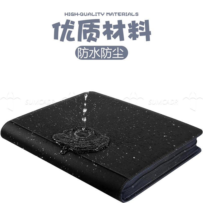 大容量9格卡夹收纳册皮质拉链35PT卡夹硬卡套宝可梦球星卡收藏册