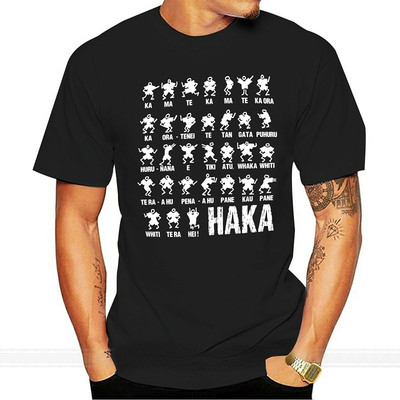 推荐New Zealand All Tshirt Haka Action Silhouette Mens  Top