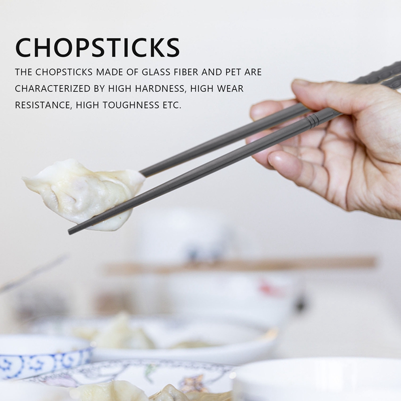 推荐Fiberglass Chopsticks Set Reusable Dishwasher-Safe