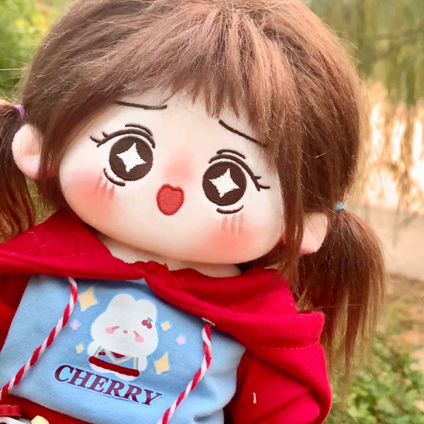 新品拼色卫衣20icm娃衣套装10/20cm胖胖体厘米棉花娃娃(仅衣服)