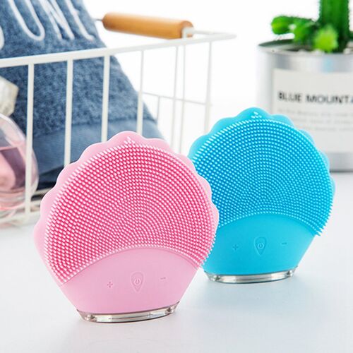 Blue Face Cleaning Mini Electric Spa Massage Brush Beauty So