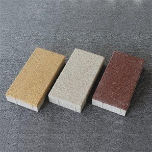 陶瓷透水砖 海绵城市吸水砖户外庭院广场砖 彩砖 仿石透水砖