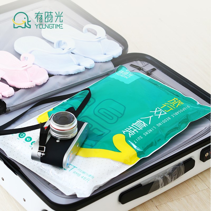 一次性睡袋床单被罩枕套火车卧铺旅行三件套用品双人酒店隔脏神器