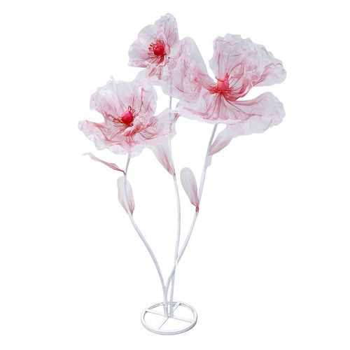 新款店铺橱窗摆放道具 丝网花室内商场美陈开业活动装饰场景布置